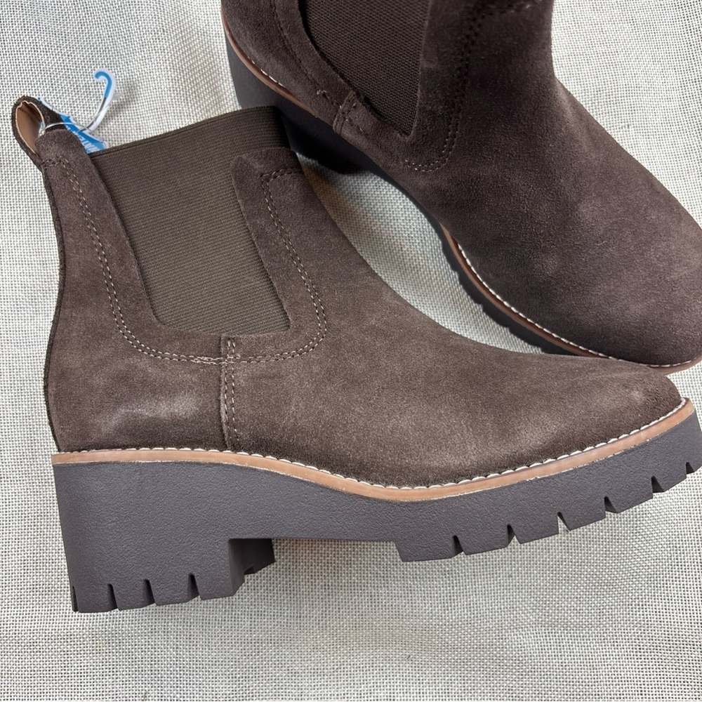 Aqua College Womens Demi Brown Chelsea Boots Shoes 6M